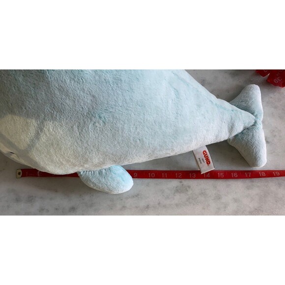 18" GUND Nori Narwhal Stuffed Plush Whale #6050381 - Picture 6 of 6